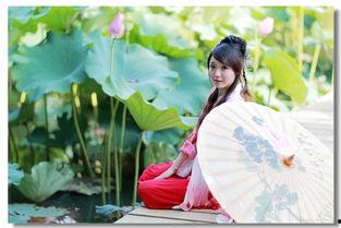 荷花写真成人汉服视频,荷花写真中的古典美-第2张图片-丝瓜视频成人